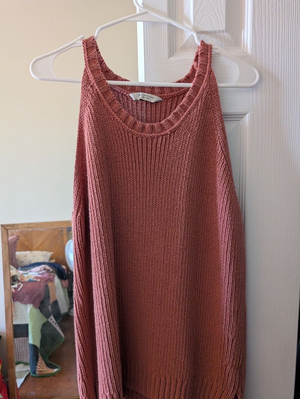 Knit Sleeveless Tank Top in Dusty Rose